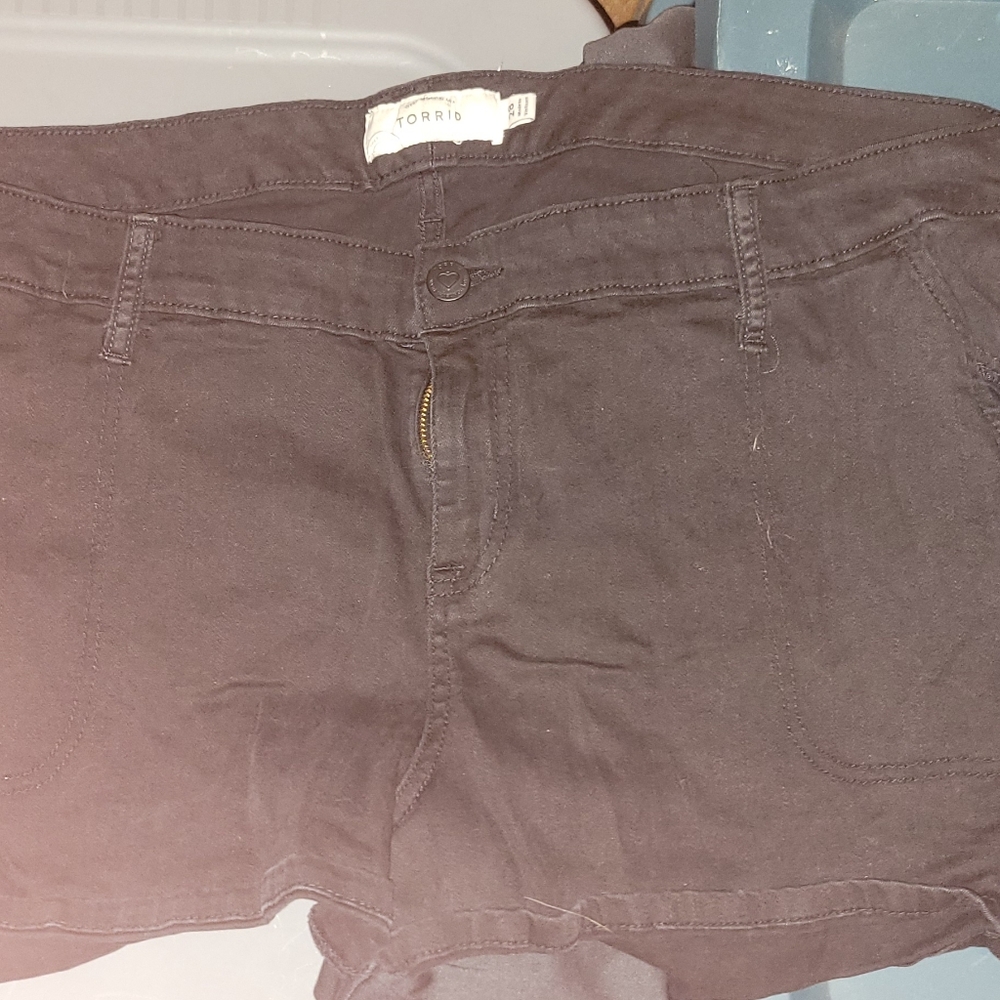 Black Jean shorts